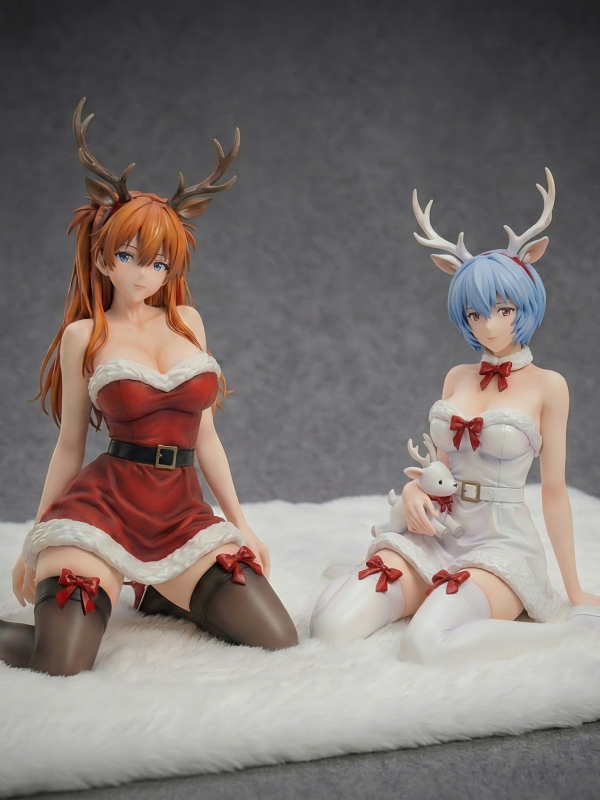 Christmas Rei Ayanami & Asuka figure
