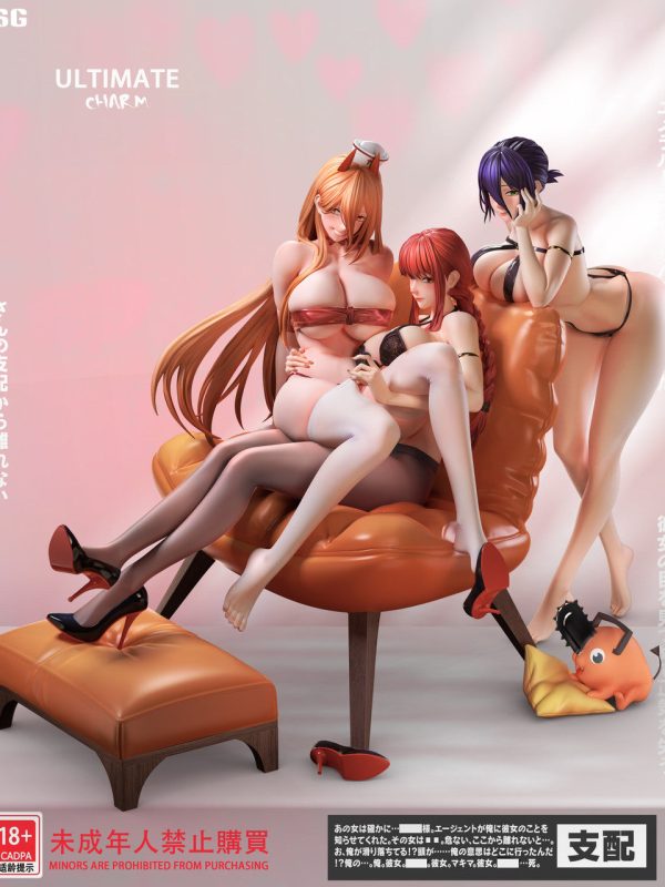 Makima & Reze & Power Staute